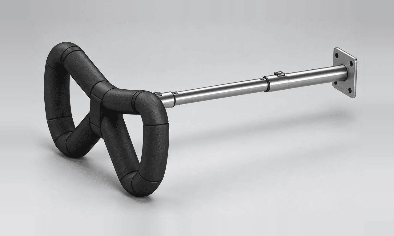 Wall-Mounted Dual-Loop Handle Assembly