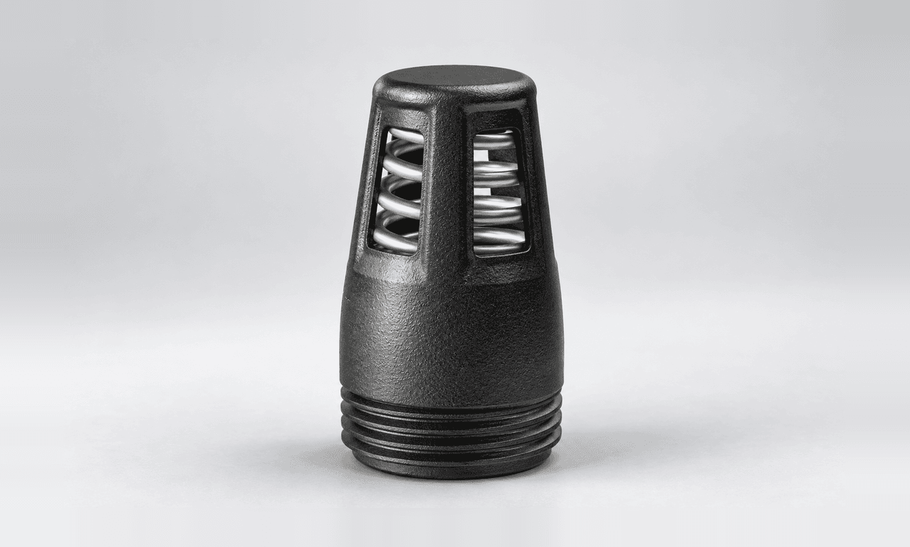 Ribbed Cylindrical Housing with Louvred Vents