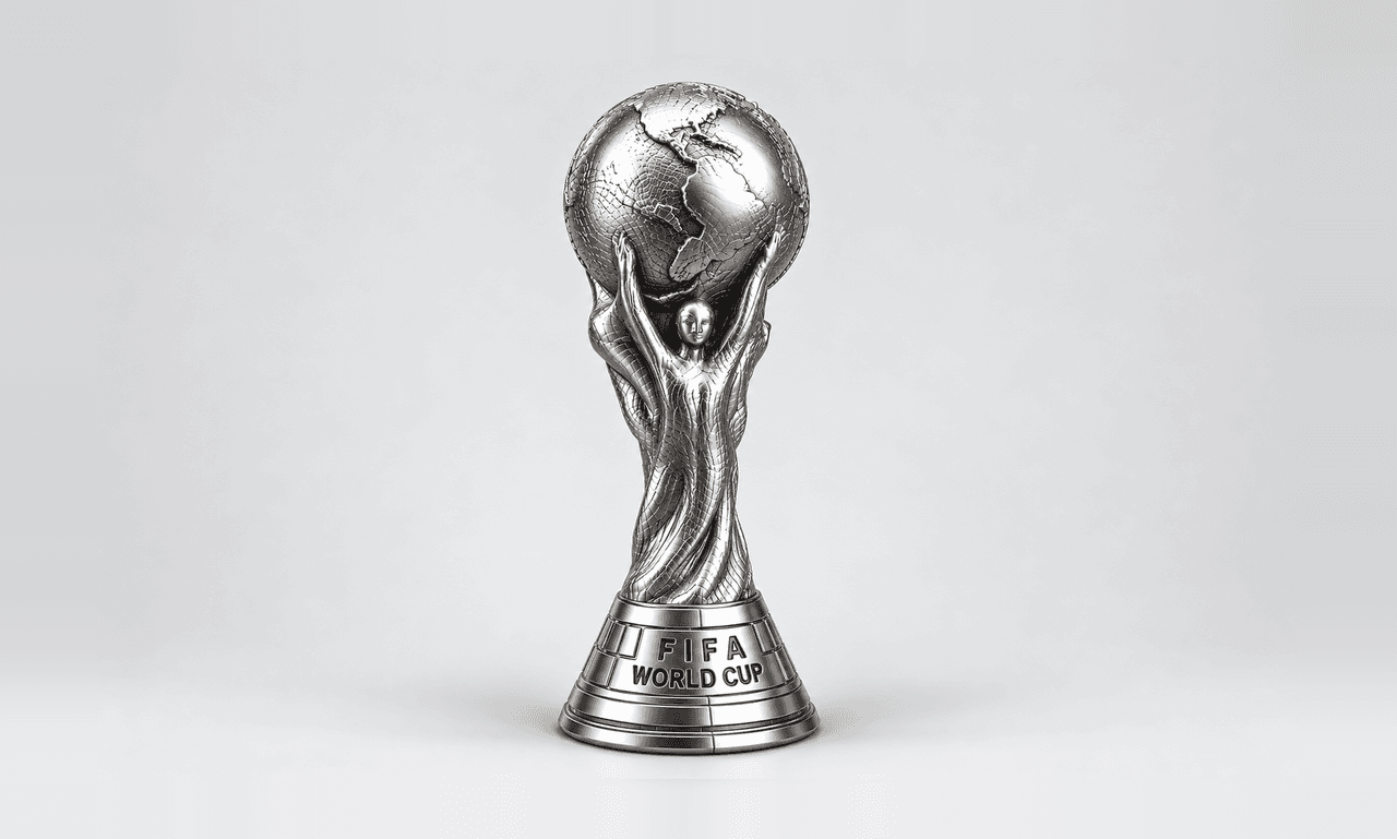 Globe-Topped Trophy Replica Sculpture