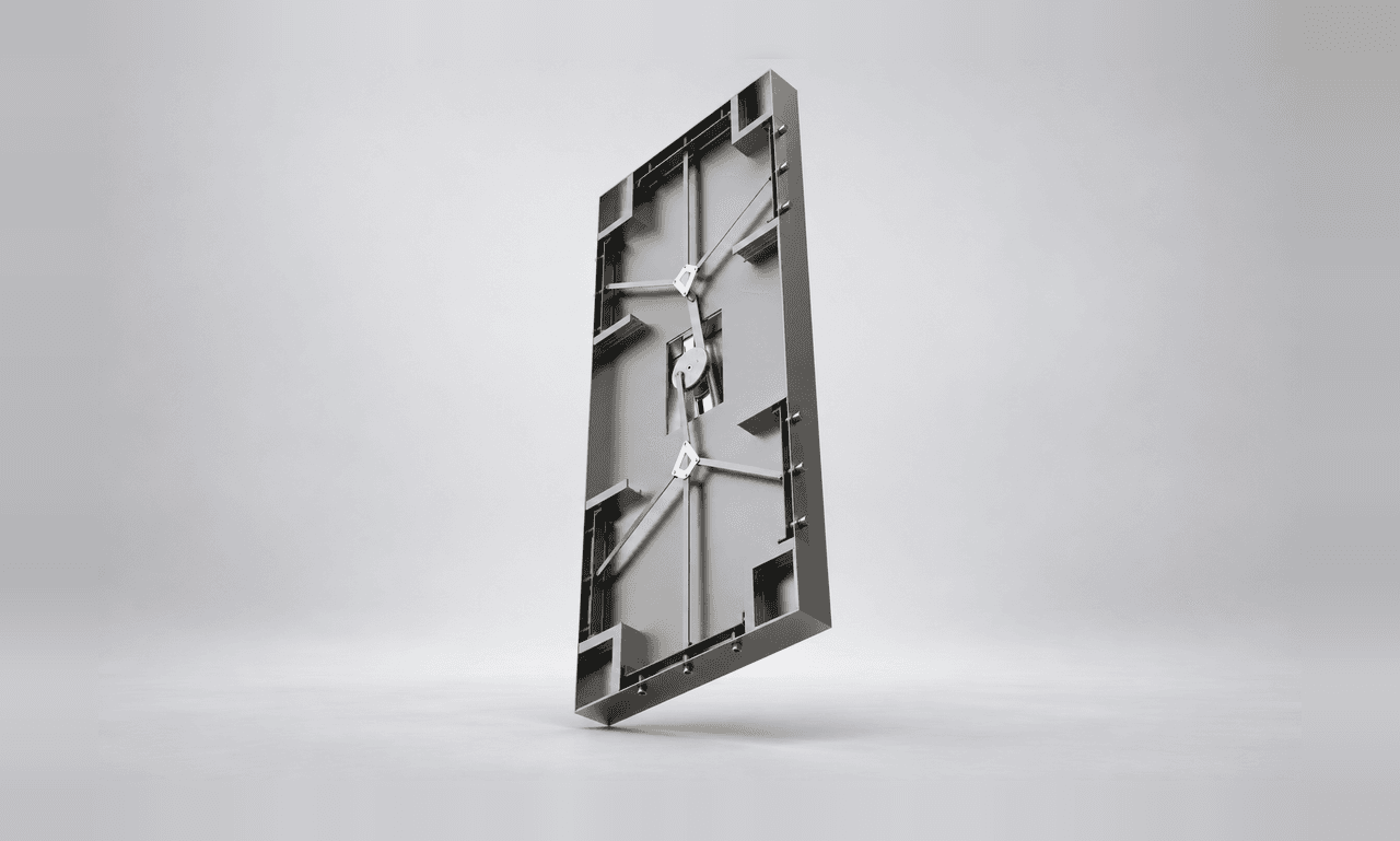 Slim Moulded Panel with Mounting Bosses