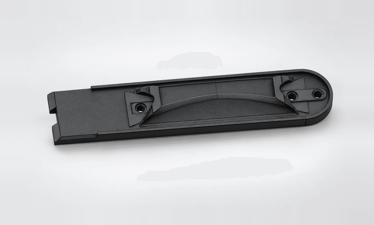 Handle Plate with Curved Grip and Mounting Holes