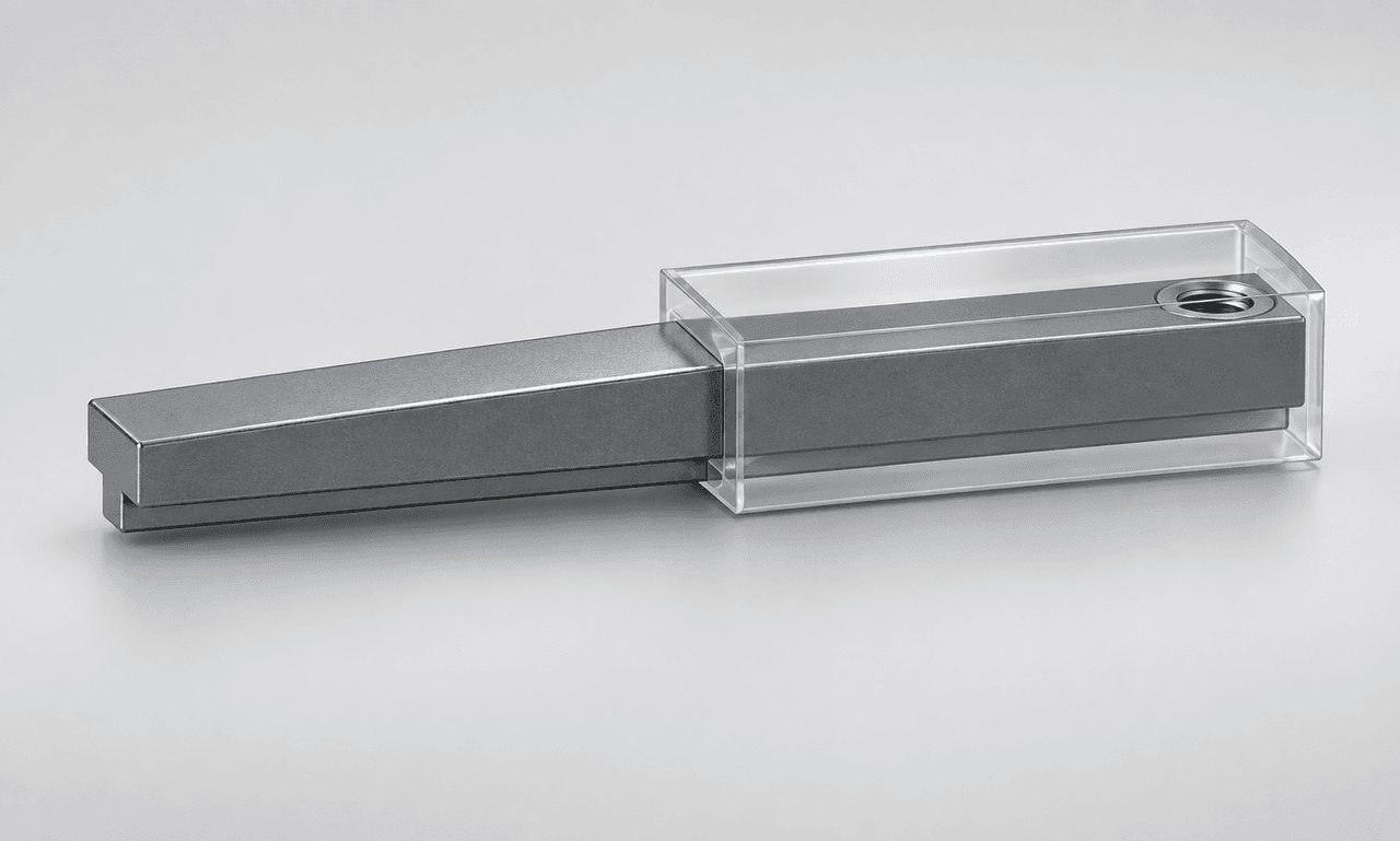 Sliding Bar Assembly in Transparent Sleeve
